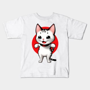 funny cat Kids T-Shirt